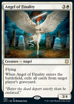Angel of Finality⁣ - Commander: Adventures in the Forgotten Realms⁣ (Rare)⁣ [63]