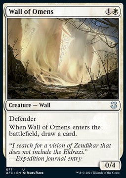 Wall of Omens⁣ - Commander: Adventures in the Forgotten Realms⁣ (Uncommon)⁣ [77]