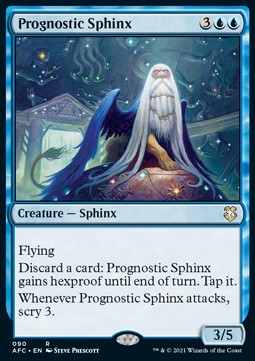 Prognostic Sphinx⁣ - Commander: Adventures in the Forgotten Realms⁣ (Rare)⁣ [90]