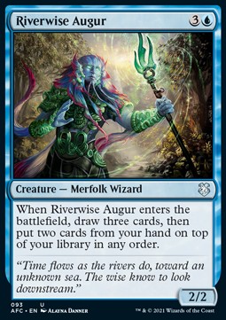 Riverwise Augur⁣ - Commander: Adventures in the Forgotten Realms⁣ (Uncommon)⁣ [93]