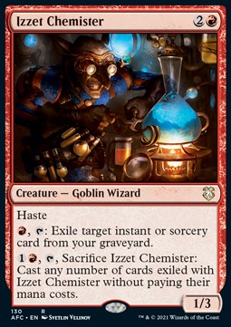 Izzet Chemister⁣ - Commander: Adventures in the Forgotten Realms⁣ (Rare)⁣ [130]