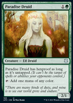 Paradise Druid⁣ - Commander: Adventures in the Forgotten Realms⁣ (Uncommon)⁣ [165]