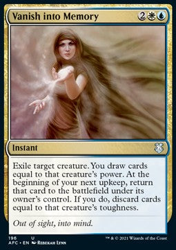 Vanish into Memory⁣ - Commander: Adventures in the Forgotten Realms⁣ (Uncommon)⁣ [196]