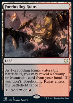 Foreboding Ruins⁣ - Commander: Adventures in the Forgotten Realms⁣ (Rare)⁣ [238]