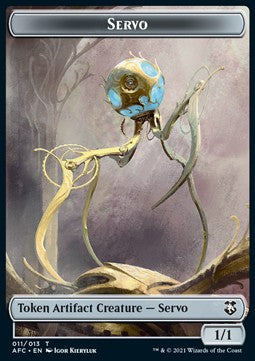 Servo Token (A 1/1) // Zombie Token (B 2/2)⁣ - Commander: Adventures in the Forgotten Realms: Extras⁣ (Token)⁣ [T 11/9]