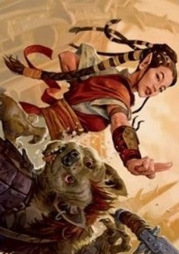 Art Series: Half-Elf Monk (V.1)⁣ - Adventures in the Forgotten Realms: Extras⁣ (Tip Card)⁣ [A28]