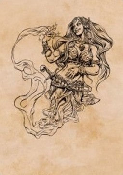 Art Series: Djinni Windseer (V.1)⁣ - Adventures in the Forgotten Realms: Extras⁣ (Tip Card)⁣ [A74]