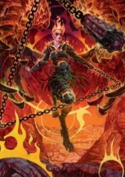 Art Series: Zariel, Archduke of Avernus (V.1)⁣ - Adventures in the Forgotten Realms: Extras⁣ (Tip Card)⁣ [A77]