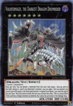 Voloferniges, the Darkest Dragon Doomrider⁣ - Dawn of Majesty⁣ (Super Rare)⁣ [045]