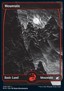 Mountain (V.1)⁣ - Innistrad: Midnight Hunt⁣ (Land)⁣ [274]