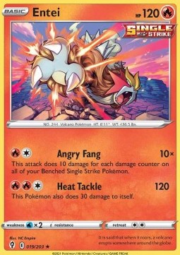 Entei⁣ - Evolving Skies⁣ (Holo Rare)⁣ [019]
