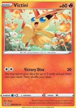 Victini⁣ - Evolving Skies⁣ (Holo Rare)⁣ [020]