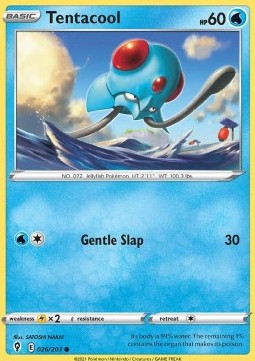 Tentacool⁣ - Evolving Skies⁣ (Common)⁣ [026]