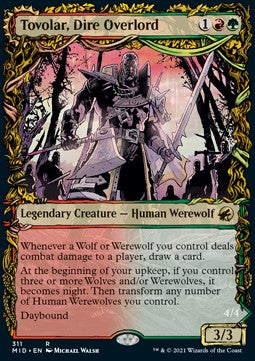 Tovolar, Dire Overlord // Tovolar, the Midnight Scourge⁣ - Innistrad: Midnight Hunt: Extras⁣ (Rare)⁣ [311]