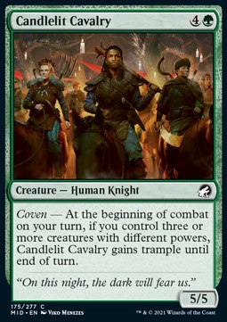 Candlelit Cavalry⁣ - Innistrad: Midnight Hunt⁣ (Common)⁣ [175]