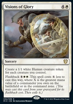 Visions of Glory (V.1)⁣ - Commander: Innistrad: Midnight Hunt⁣ (Rare)⁣ [32]