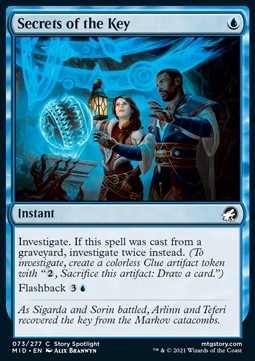 Secrets of the Key⁣ - Innistrad: Midnight Hunt⁣ (Common)⁣ [73]
