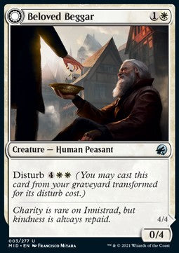 Beloved Beggar // Generous Soul⁣ - Innistrad: Midnight Hunt⁣ (Uncommon)⁣ [3]