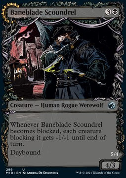 Baneblade Scoundrel // Baneclaw Marauder⁣ - Innistrad: Midnight Hunt: Extras⁣ (Uncommon)⁣ [289]