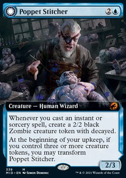 Poppet Stitcher // Poppet Factory⁣ - Innistrad: Midnight Hunt: Extras⁣ (Mythic)⁣ [339]