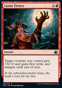 Lunar Frenzy⁣ - Innistrad: Midnight Hunt⁣ (Uncommon)⁣ [147]