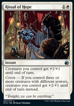Ritual of Hope⁣ - Innistrad: Midnight Hunt⁣ (Uncommon)⁣ [31]