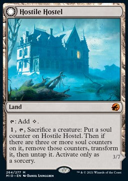 Hostile Hostel // Creeping Inn⁣ - Innistrad: Midnight Hunt⁣ (Mythic)⁣ [264]
