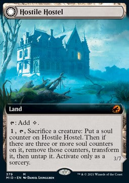 Hostile Hostel // Creeping Inn⁣ - Innistrad: Midnight Hunt: Extras⁣ (Mythic)⁣ [379]