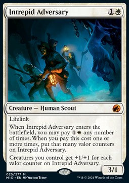Intrepid Adversary⁣ - Innistrad: Midnight Hunt⁣ (Mythic)⁣ [25]