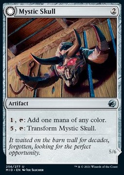 Mystic Skull // Mystic Monstrosity⁣ - Innistrad: Midnight Hunt⁣ (Uncommon)⁣ [256]