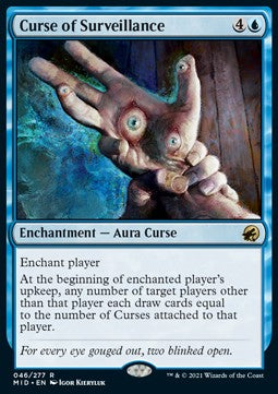 Curse of Surveillance⁣ - Innistrad: Midnight Hunt⁣ (Rare)⁣ [46]