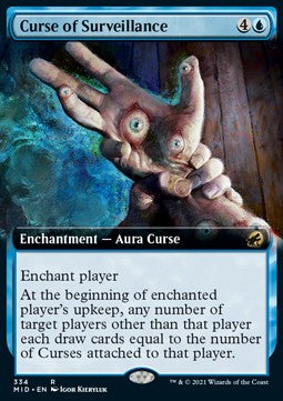 Curse of Surveillance⁣ - Innistrad: Midnight Hunt: Extras⁣ (Rare)⁣ [334]
