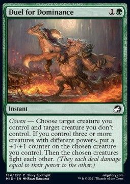 Duel for Dominance⁣ - Innistrad: Midnight Hunt⁣ (Common)⁣ [184]