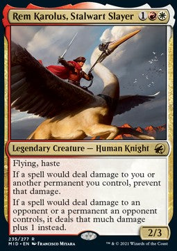 Rem Karolus, Stalwart Slayer⁣ - Innistrad: Midnight Hunt⁣ (Rare)⁣ [235]
