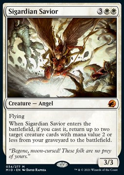 Sigardian Savior⁣ - Innistrad: Midnight Hunt⁣ (Mythic)⁣ [34]