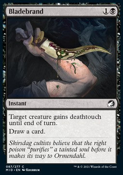 Bladebrand⁣ - Innistrad: Midnight Hunt⁣ (Common)⁣ [87]