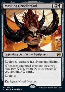Mask of Griselbrand⁣ - Innistrad: Midnight Hunt⁣ (Rare)⁣ [111]
