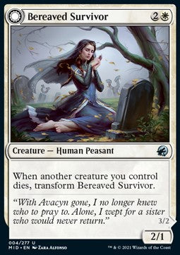 Bereaved Survivor // Dauntless Avenger⁣ - Innistrad: Midnight Hunt⁣ (Uncommon)⁣ [4]