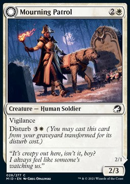 Mourning Patrol // Morning Apparition⁣ - Innistrad: Midnight Hunt⁣ (Common)⁣ [28]