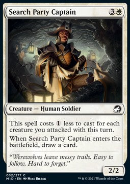 Search Party Captain⁣ - Innistrad: Midnight Hunt⁣ (Common)⁣ [32]