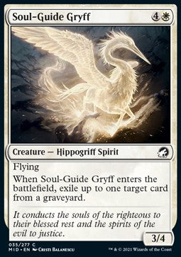 Soul-Guide Gryff⁣ - Innistrad: Midnight Hunt⁣ (Common)⁣ [35]