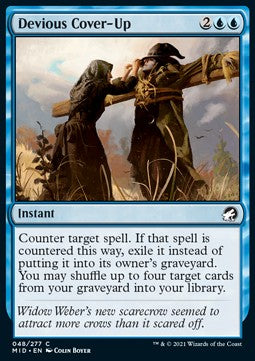 Devious Cover-Up⁣ - Innistrad: Midnight Hunt⁣ (Common)⁣ [48]