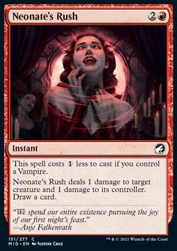 Neonate's Rush⁣ - Innistrad: Midnight Hunt⁣ (Common)⁣ [151]