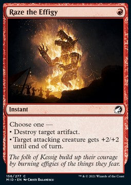 Raze the Effigy⁣ - Innistrad: Midnight Hunt⁣ (Common)⁣ [156]