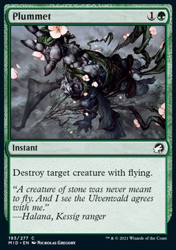 Plummet⁣ - Innistrad: Midnight Hunt⁣ (Common)⁣ [193]