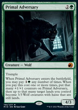 Primal Adversary⁣ - Innistrad: Midnight Hunt⁣ (Mythic)⁣ [194]
