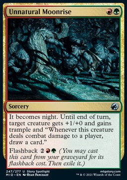 Unnatural Moonrise⁣ - Innistrad: Midnight Hunt⁣ (Uncommon)⁣ [247]