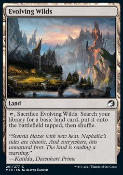 Evolving Wilds⁣ - Innistrad: Midnight Hunt⁣ (Common)⁣ [261]