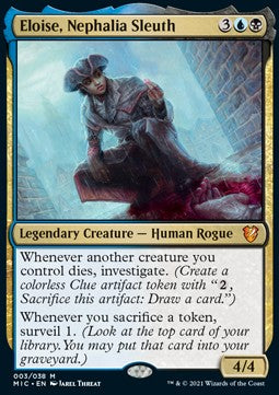 Eloise, Nephalia Sleuth (V.1)⁣ - Commander: Innistrad: Midnight Hunt⁣ (Mythic)⁣ [3]