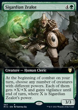 Sigardian Zealot (V.2)⁣ - Commander: Innistrad: Midnight Hunt⁣ (Rare)⁣ [67]